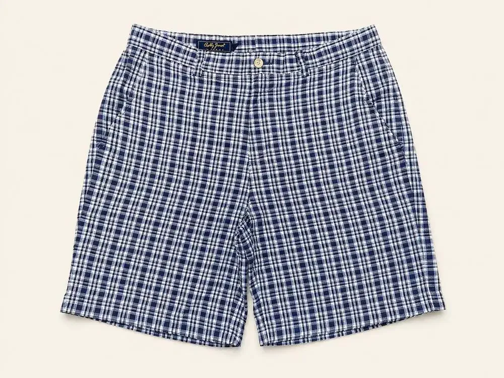 Bobby Jones Plaid Golf Shorts 32 Prep Ivy Coastal Dadcore Cotton